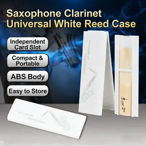 Saxophone Mouthpiece Box Single Pack, Durable Abs Non-Slip Storage Case, Ideal for Daily Practice and Stage Performances