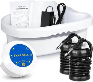 Ionic Foot Bath Detox Machine, Portable Ion Foot Detox Machine, Foot Spa Bath Cleanse Machine for Home Use, Detox Foot Bath Soak Tub, 2 Supper Arrays Comfort Liners