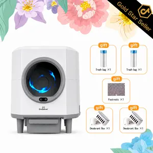 Dreamcat Household Smart Hands-Free Self Cleaning Automatic exquisite Cat Litter Box, Large-Capacity, Odor-Free, APP Control, Multi-Cat Home, Cat companion, Litter Robot Genie, Automatic kitty Litter Box, Cat Accessories Stuff.