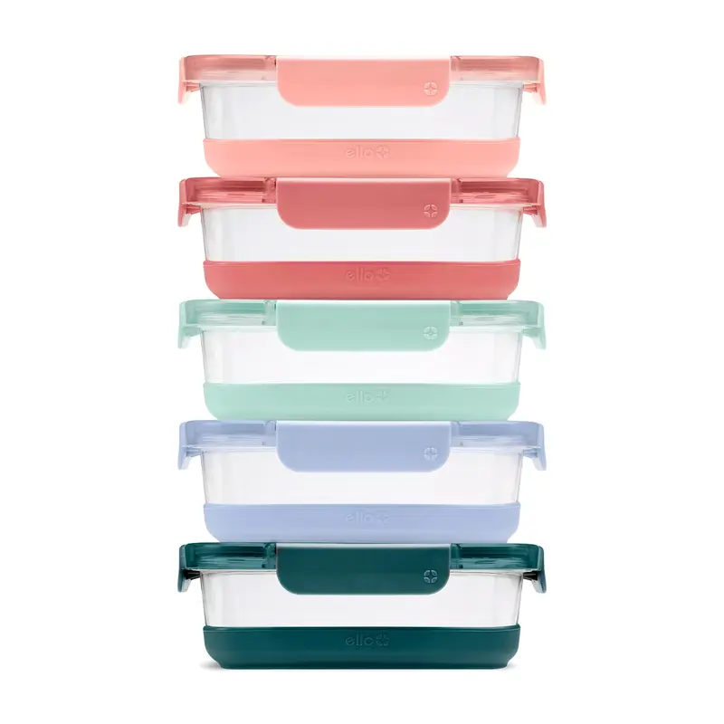 Ello Duraglass Refresh™ Meal Prep Containers, Set of 5