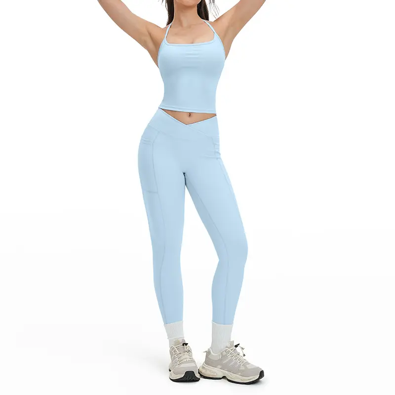 4518 vest+2030 1 pants   Water Wave Blue