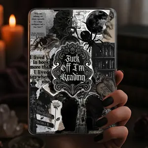 F Off I’m Reading Kindle Grip Dark Romance Magnetic Holder Gothic Bookish Popsocket, Phone Grip, Kindle accessory, Phone Holder, Kindle Grips, Magnetic Pop Socket