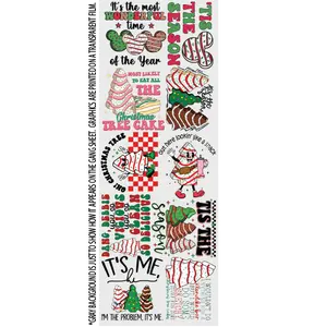 Christmas Cakes DTF Gang Sheet (22in x 60in)