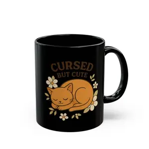 Cursed but Cute Kyo Cat Mug Fruits Basket Inspired Mug Cozy Anime Coffee Mug Kyo Sohma Cat Form Mug 11 oz and 15 oz Gift for Anime Fans