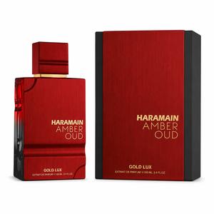 Al Haramain Amber Oud Gold Lux Unisex Perfume 3.4 oz EDP Spray, Warm Spicy Woody Saffron Fragrance for Men & Women