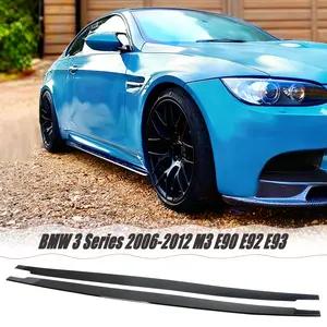 MUTUSAISI Side Skirt Extension Splitter Lip For BMW 3 Series E90 E92 E93 M3 2006-2012 Body Kit Exterior Accessories