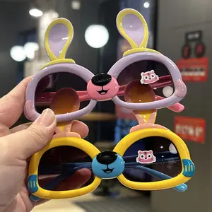 [Cute Rabbit Ears] Cute Rabbit Ears |   Super Cute Little Rabbit, Cartoon Photography, Holiday Sunshade Glasses