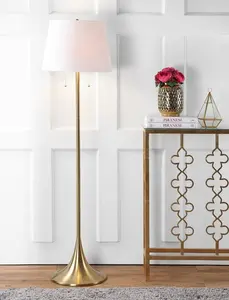 JONATHAN Y Amelia 63" Metal LED Floor Lamp