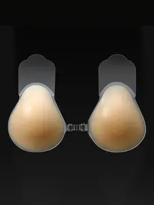 Invisible Strapless Silicone Push Up Bra, Fit Maximizes Support with Balconette Style, Perfect for All Seasons and Special Occasions