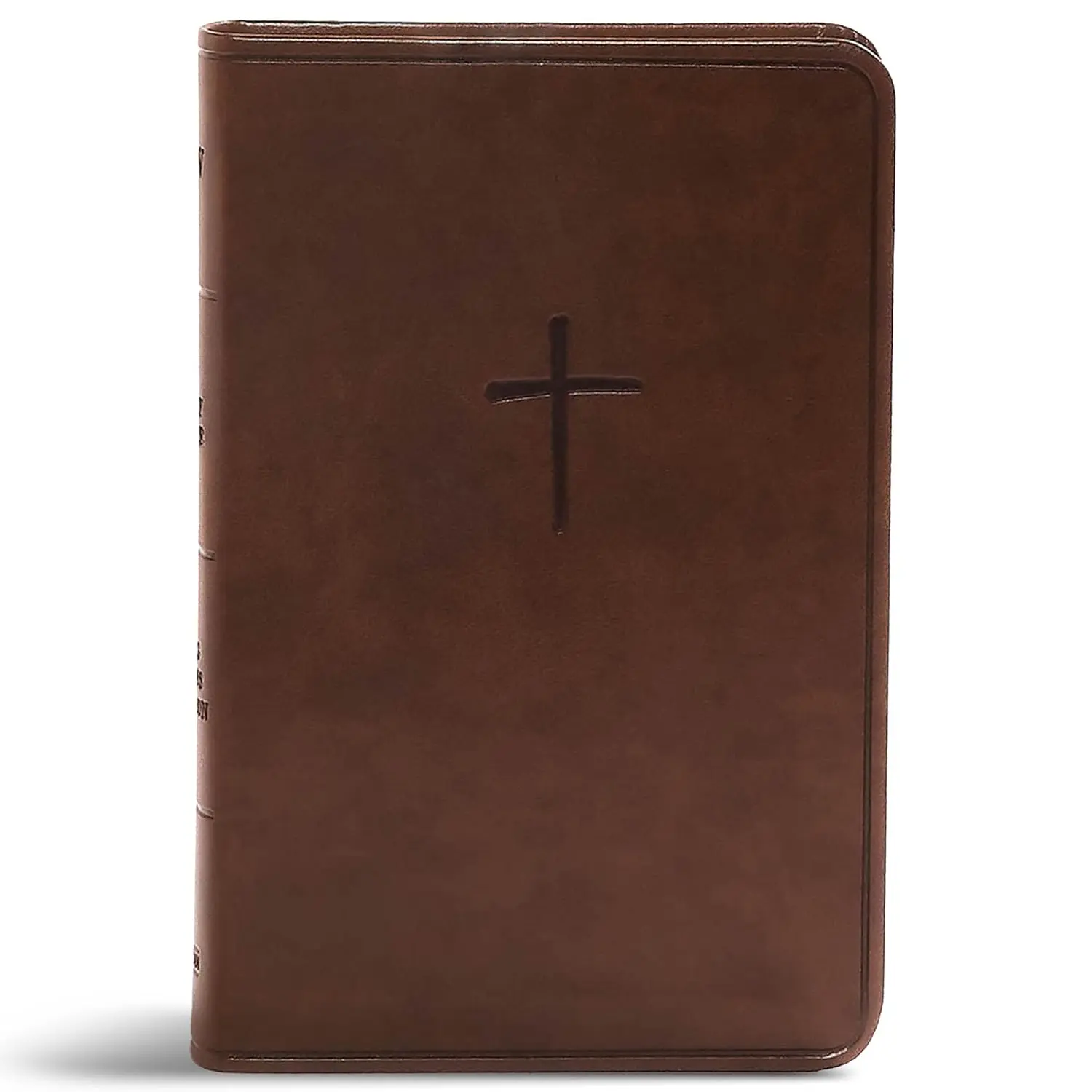 KJV Compact Bible, Value Edition, Brown LeatherTouch, KJV Holy Bible, Red Letter, Pure Cambridge Text, Presentation Page, Full-Color Maps, Easy-to-Read Bible MCM Type