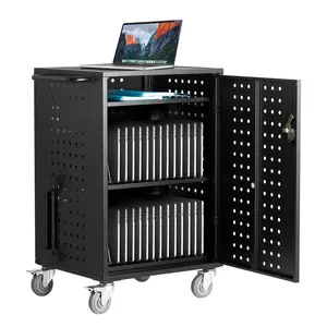 【Father's Day】VEVOR Charging Cart Mobile Locking Charging Cart 32 Devices for Laptop & Tablet