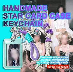 Kpop Group Small Card Pendant Letter Bag Pendant Fan Exclusive Support Item Handcrafted Designed Small Card Version Bag Pendant