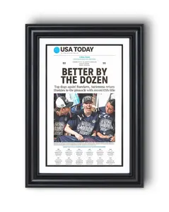 2025 Connecticut Basketball Women’s Champions “BETTER by THE DOZEN” POSTER PRINT UNFRAMED