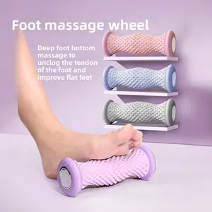 Foot Massager Massage Roller Yoga Plantar Fascia Roller Home Fitness Fingerpressure Board Deep Muscle Relaxation Plastic Roller