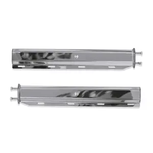 Pair 30'' Stainless Steel Straight Spring Loaded Mud Flap Hanger 2 1/2" Bolt for Semi Trucks