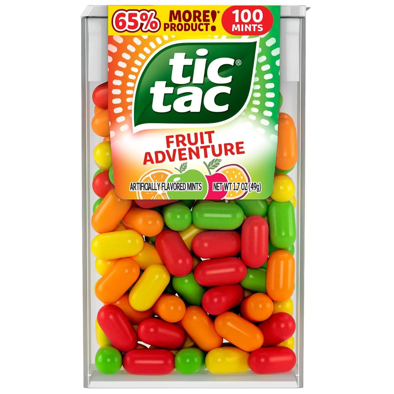 Tic Tac Fruit Adventure Breath Mints 100 ct 1.7oz 12 Pack