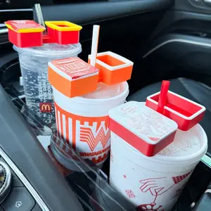 Saucey Dipping Sauce Holder for Car Cup Holders - Portable and Convenient