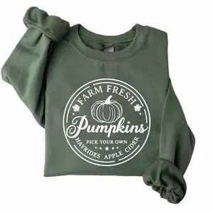 Farm Fresh Pumpkins Sweatshirt, Pumpkin Patch , Pumpkin Pullover, Thanksgiving Sweater, Fall Gift, Womens Fall Shirt, Fall Crewneck