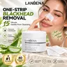 LANBENA 2.0 Blackhead Remover Pore Strips 60Pcs Deep Cleansing Peel Off Nose Mask with Aloe Vera & Hyaluronic Acid Gentle Non-Drying Pore Minimizing Skincare