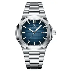 Trendy Choice Nautilus Style Men’s Quartz Watch – Fashion Waterproof Design |     Lifestyle Watchz