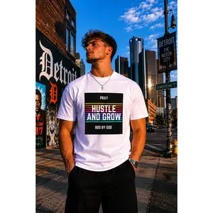 Pray, Hustle & Grow Faith Tee - Support Compassion