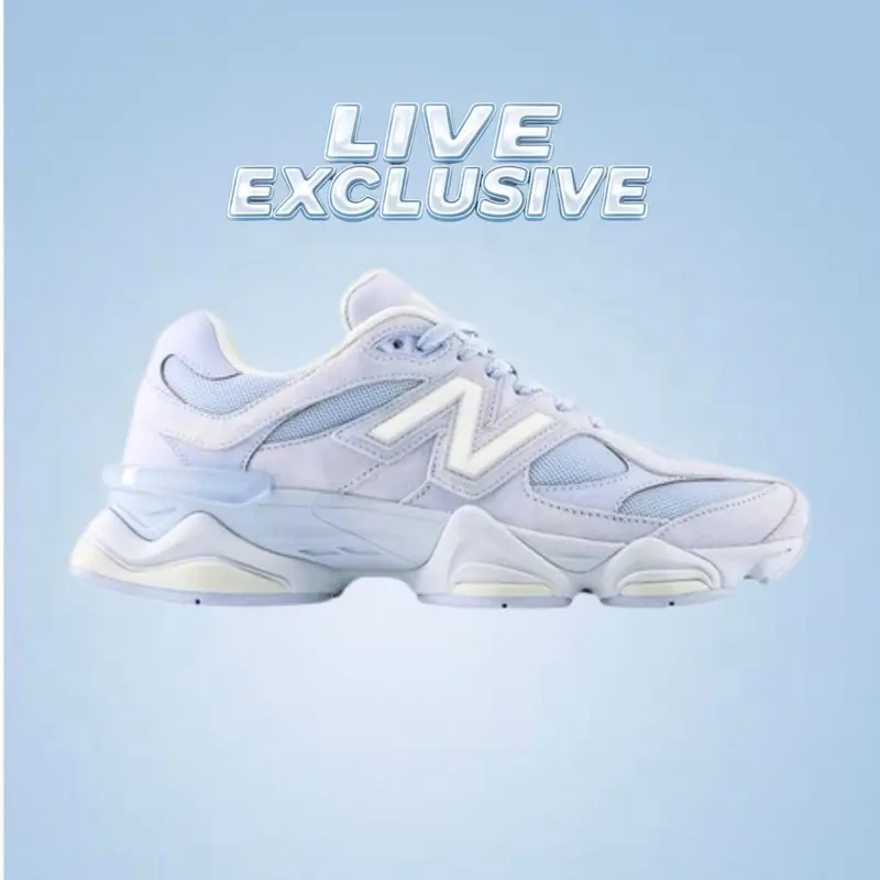 New Balance 9060 'Sea Salt Oxford Blue' Men's Classic Lace-Up