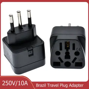edge phonesQuiet Cooling Xbox 360 Slim Power Supply Universal Brazil Plug Adapter 3 Pin EU Euro AU US UK To Brazil Travel Adapter Electric Power Cord Charger Socket Outlet
