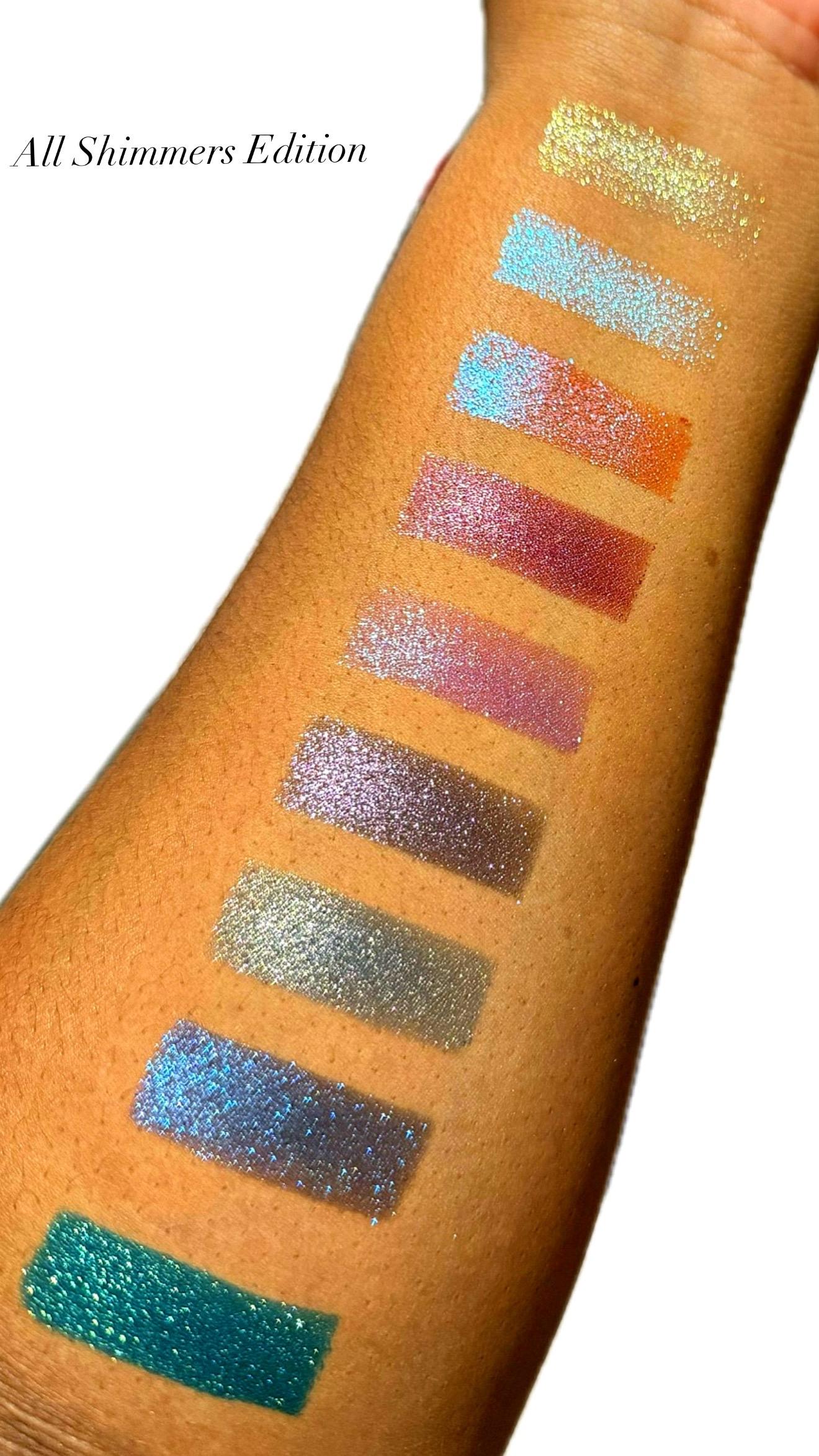 Adriana Nichole Cosmetics I AM EVERYTHING PALETTE All Shimmers Edition 9-pan Eyeshadow Palette with 6 Chameleon Pigments & 3 Matte Shades for Radiant Makeup