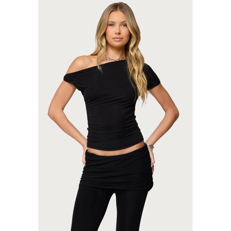 Halli Twisted Off Shoulder Top