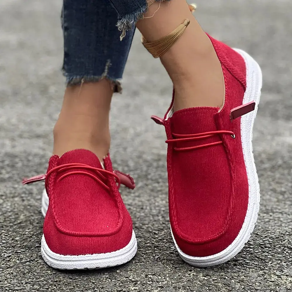 Round Toe Flat Slip-Ons
