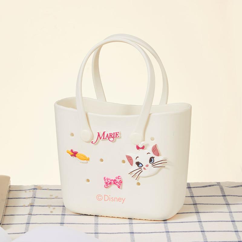 Disney Cute Versatile Holey Bento Bag Featuring Marie Cat Stitch Lotso for Girls' Stylish Storage Daily Versatility Pop-Up Pouch Cartoon Colorful Compact