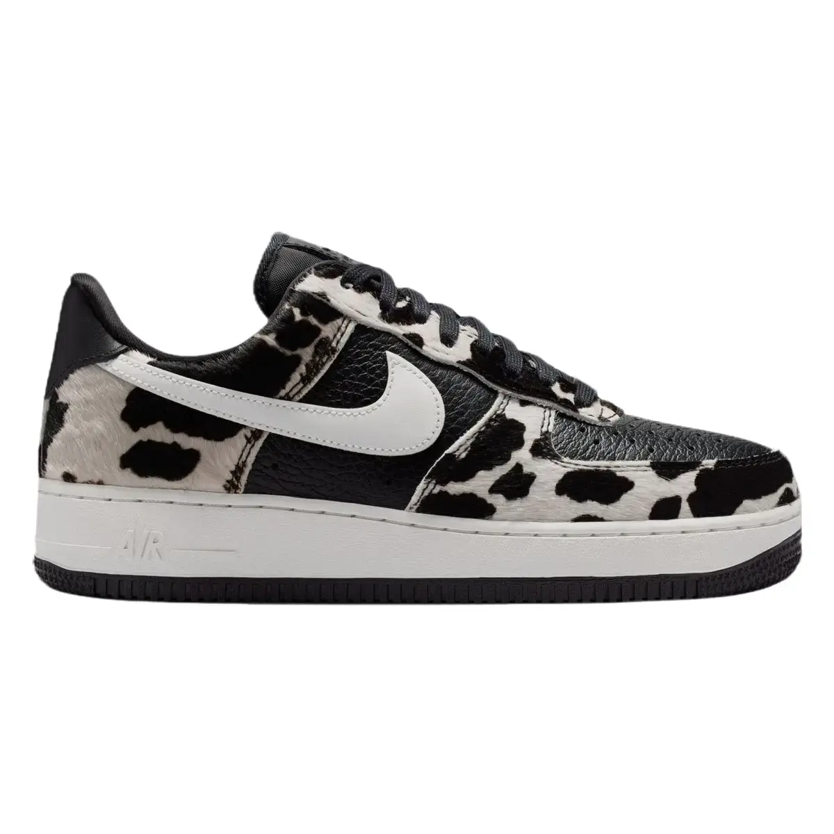 Nike Air Force 1 Low Cow Print Black Women's Fashion Shoes New