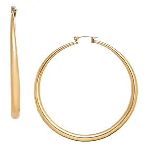 RED by KISS Gold / Silver Plated Pincatch Hoop Earrings