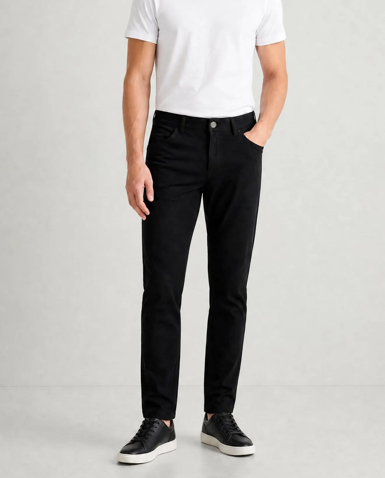 NEW & UPDATED Super - Stretch Men's Chinos //Casual// Black - Performance Collection