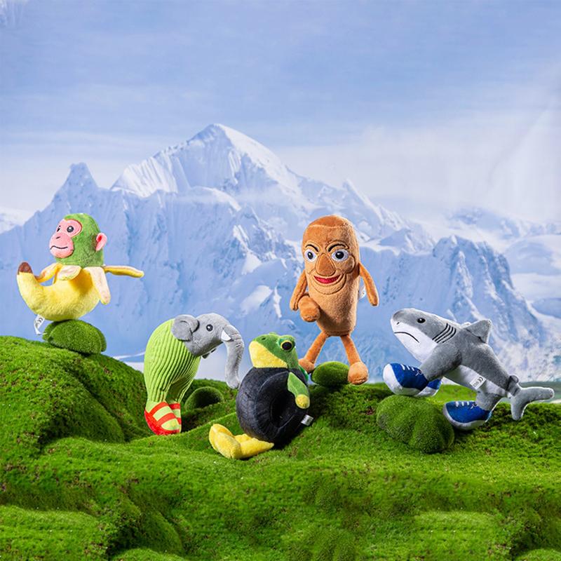 Large Size Plush Toys Italian Brainrot Inspired, Tung Tung Tung Sahur, Tralalero Tralala, Shimpanzinni Bananini, Lirili Larlla, Cappuccino Assassino Plush Soft Stuffed Meme Dolls for Collectors & Fans, Funny Birthday Gift Ideas, Huggable Stuffed Animal