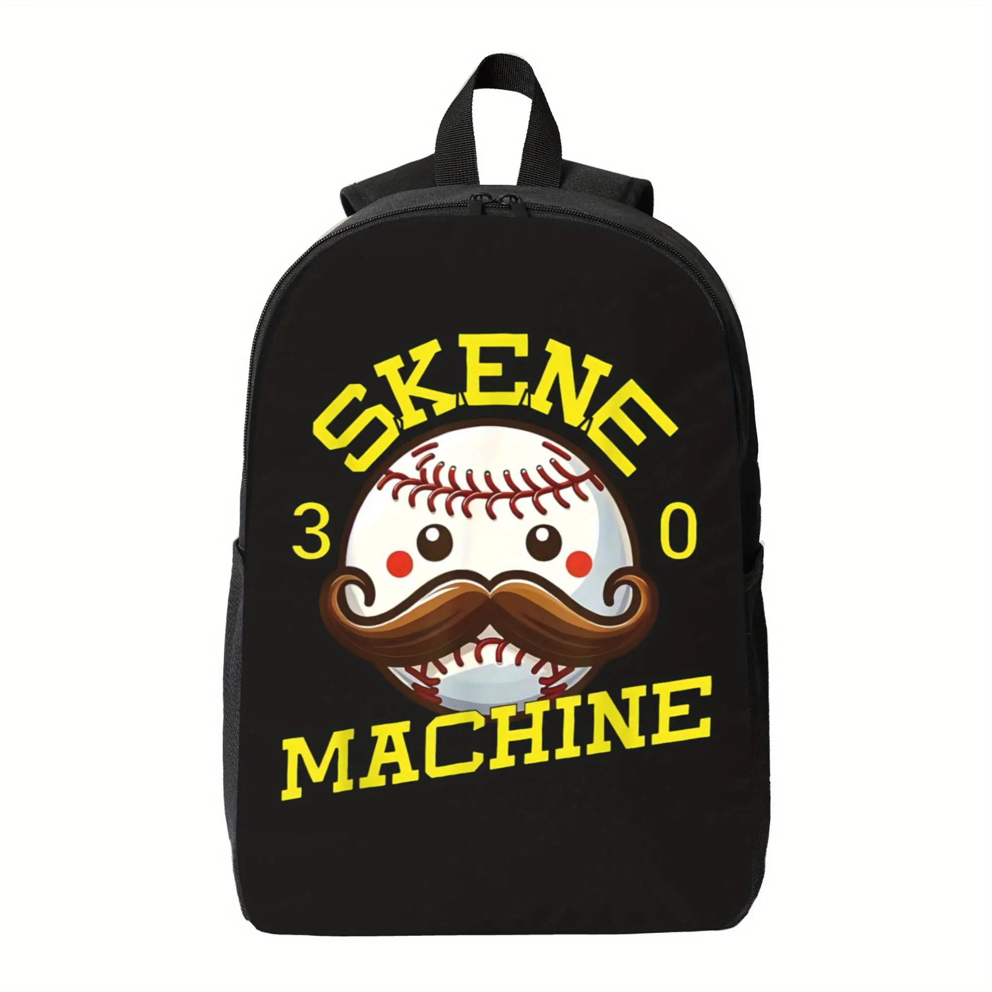 Best Trendy Pittsburgh Baseball Backpack - Lightweight School Bag with Zipper Closure, Adjustable Shoulder Straps - Black & Yellow Sports Design for Students, Fans - Durable Polyester Backpack for Everyday Use & Travel, Backpack for School, Casual Daypack
