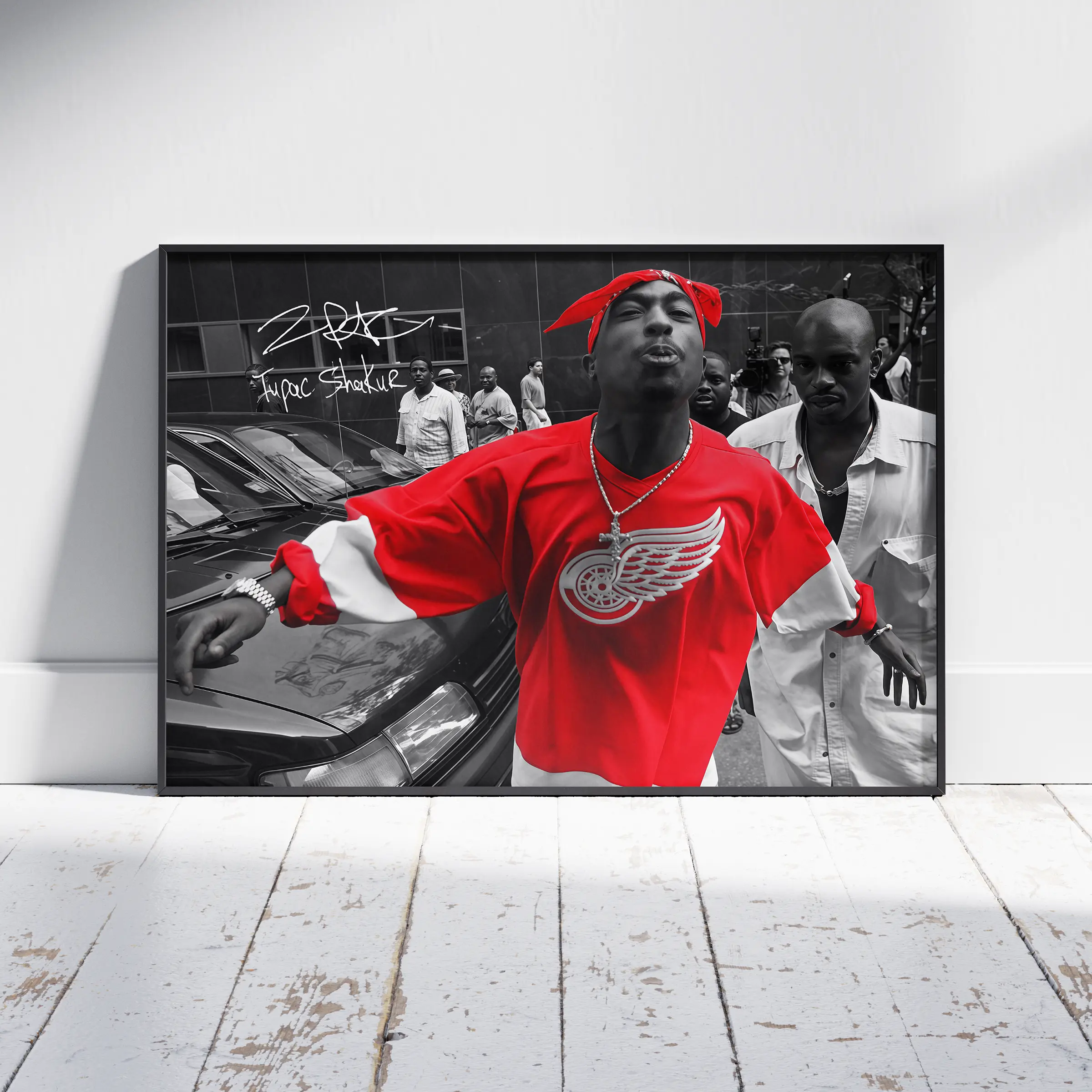 [NO FRAME] Retro Rapper 2PAC Poster – Vintage Hip Hop Graphic Print,Music Posters, Pop Culture Art , Music Wall Art, Home Decor