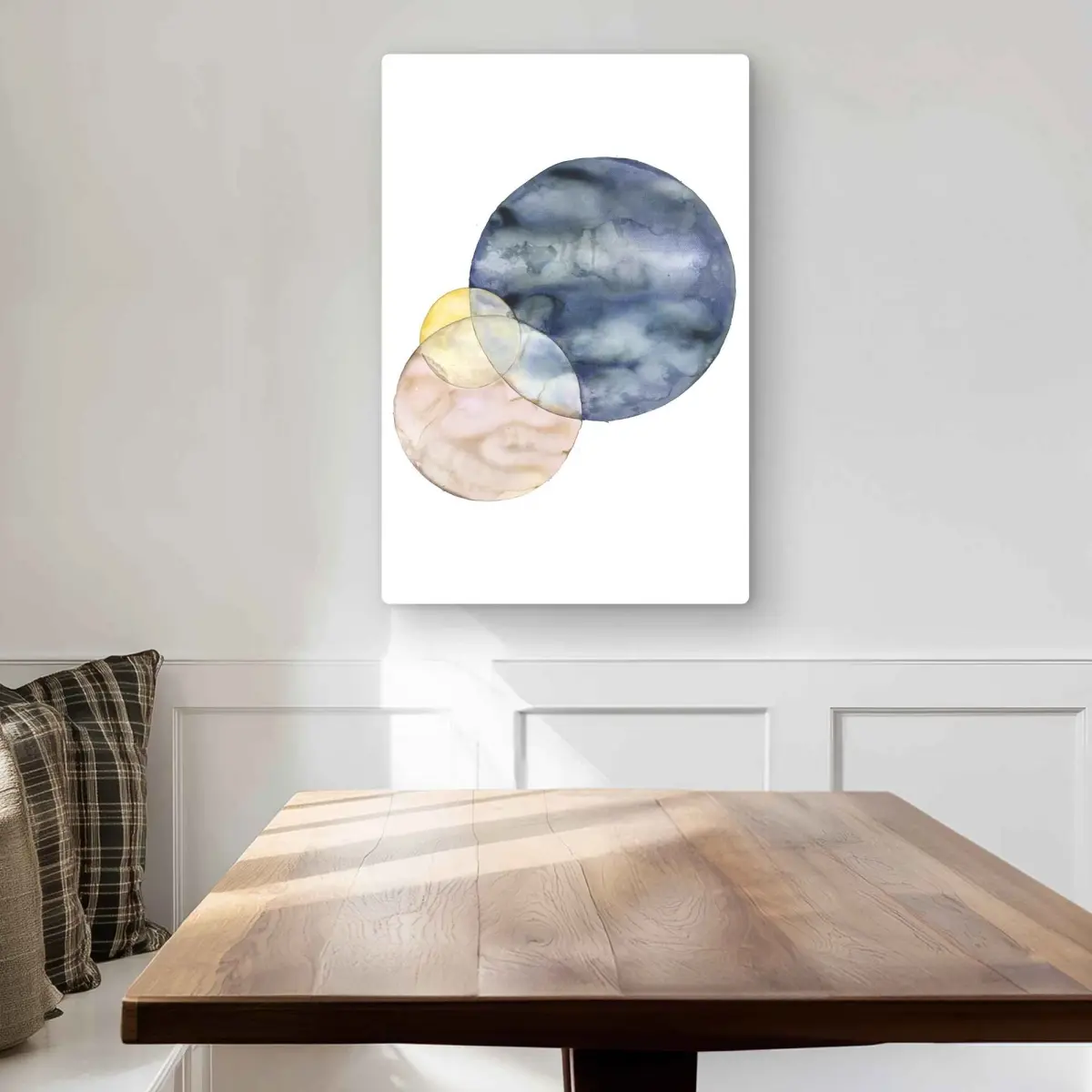 Begin Home Decor C1MP20305Z0G42 20 x 30 in. Circles - Patterns Livingroom Metal Print Wall Art for Home Decor