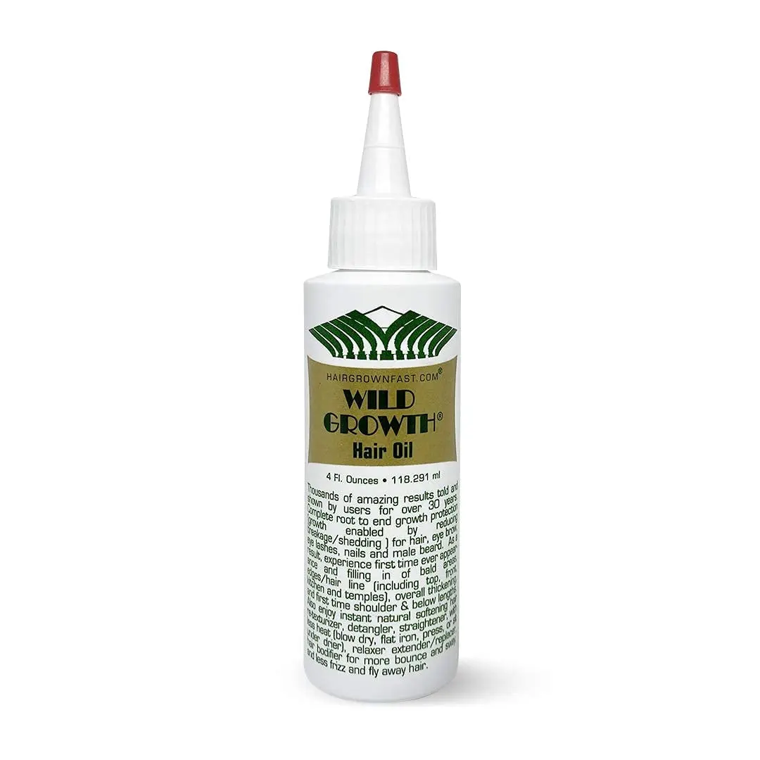 Wild Growth Hair Oil - 4oz, Haircare Root Enhancer Thickening Regrowth Formula Thicker Stronger Hair Strengthening Hair