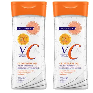 2pcs 200ML VITAMIN C  Body OIL essential oil moisturizing oil for men and women general body oil Oil Nourishing moisturizing body oil hydrating care four seasons suitable for travel portable for Body, Face, Hand, Lip, Eye.