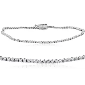 1 1/2 cttw Diamond Tennis Bracelet 14k White Gold 7"