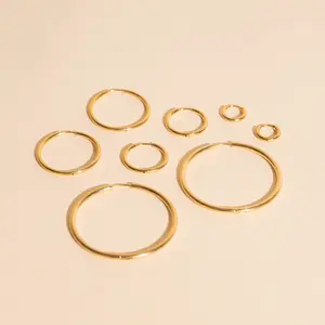 FeatherTUFF™ Circle Hoop Earrings 4-pack