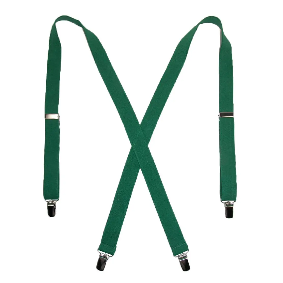 CTM Women's Elastic Clip-End 1 Inch Basic Suspenders, Womens Suspenders, Fun, Dance Recital
