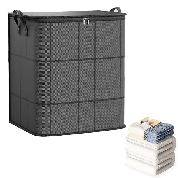 Extra Large Moving Storage Bag, 180L Waterproof Non-Woven Moving Bags with Double Zippers & Reinforced Handles, Duvet Storage Bag for Clothing Storage Container