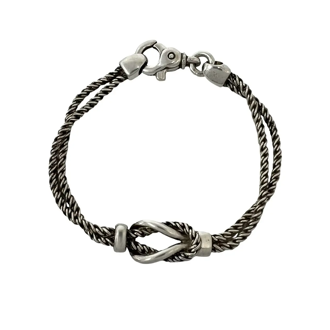 Pre-owned Tiffany & Co. Sterling Silver 925 (Ag925) Small Leather Goods TIFFANY&Co. Silver Bracelet