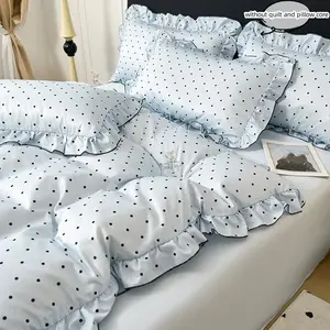 Polka Dot Pattern Bedding Set, 3 Counts/set Including 1 Count Duvet Cover & 2 Counts Pillowcase without Filler, Soft Comfortable Bedding Set for Home Bedroom, Duvet Cover Sets