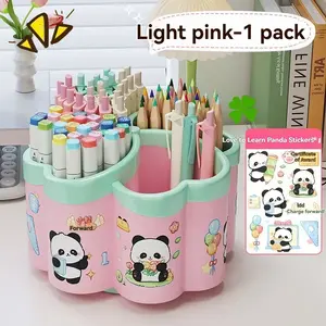 360° Rotating Makeup Storage Box, 4-Layer Organizer, Durable PP Plastic, Space-Saving, Available in and, Ideal for Office, School, Home, Durable Plastic Organizers