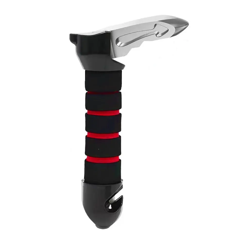 3-in-1 Universal Car Handle Aid - Ergonomic Grip, Enhanced Safety, Portable Compact Multifunctional Black & Red Car Interior Accessory for Elderly Drivers, 1 Count