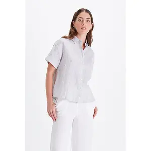 Eileen Shirt - Stripe Linen