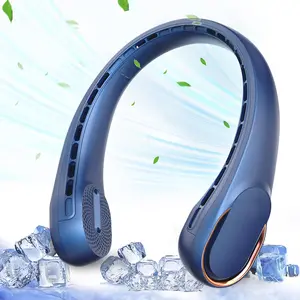 FrSara Neck Fan, Portable Personal Fan Strong Wind, 3000mAh, Air Volume,360° Cooling, No Hair Twisting, Air Volume On 2 Sides, Non-Slip, Quick Charge, Long Use Time, Birthday Gift for Women, Dad, Men